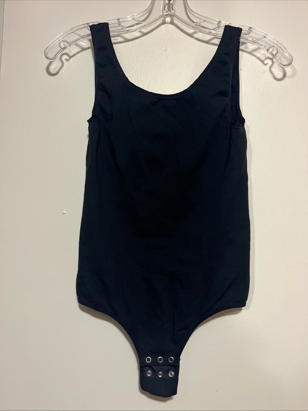 Yummie Black Seamless Shapewear Thong Bodysuit